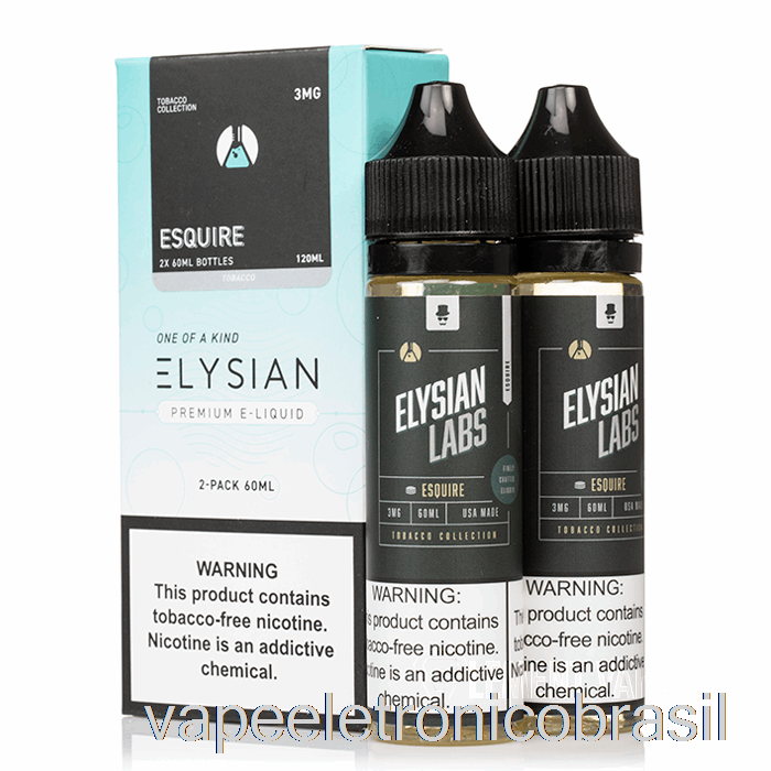 Vape Recarregável Esquire - Elysian Labs - 120ml 0mg